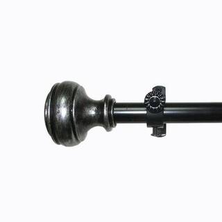 Nickel Finish Curtain Rods Hardware Online At Achim Buono Ii Bradford Curtain Rod And Finial Set