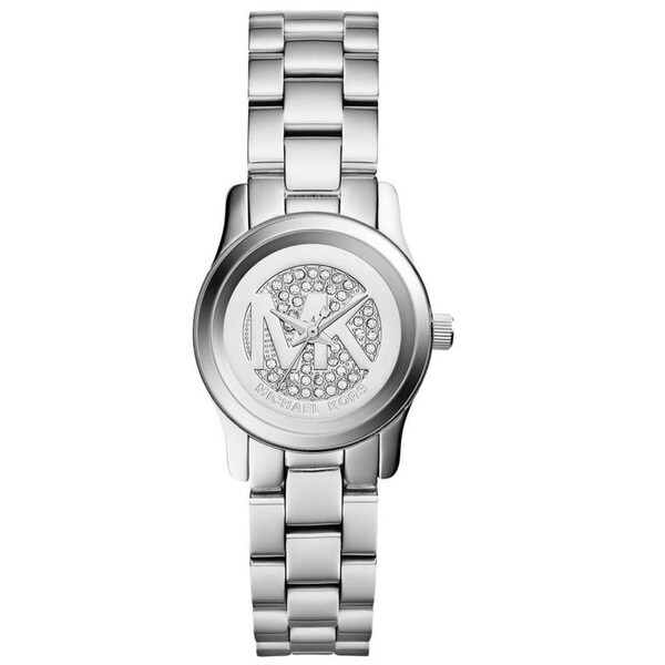 Michael Kors Women's MK3303 Petite Runway Silver Tone Watch - Free ...