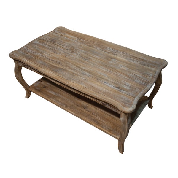 Timbergirl Reclaimed Wood Carved Panel Trunk Coffee Table