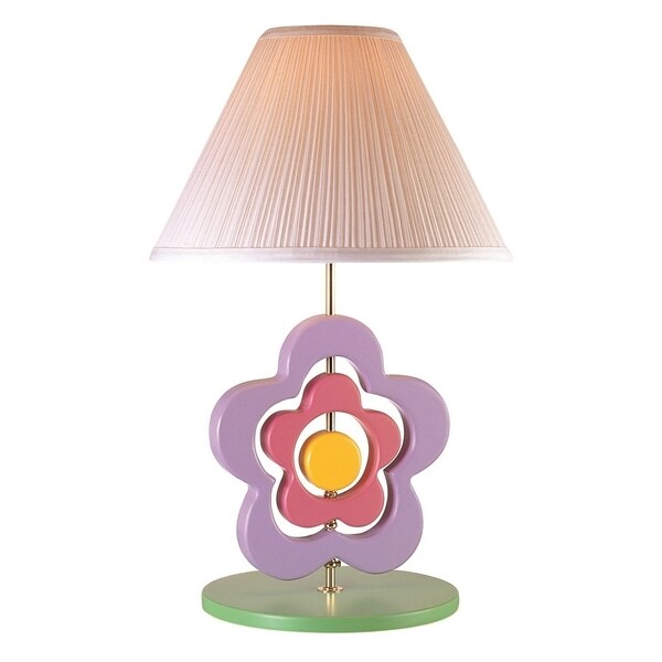 Lite Source Hippie Spinning Flower 1 light Table Lamp   16806894