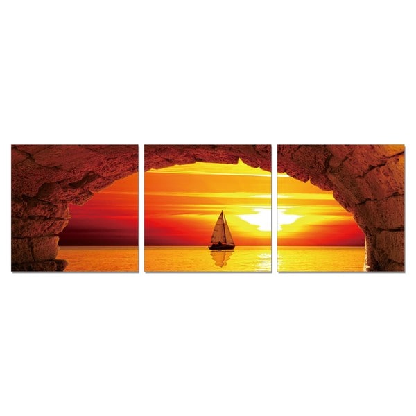 Shop Porthos Home PL Home 'Sailing Into the Sunset' Large 3piece Split