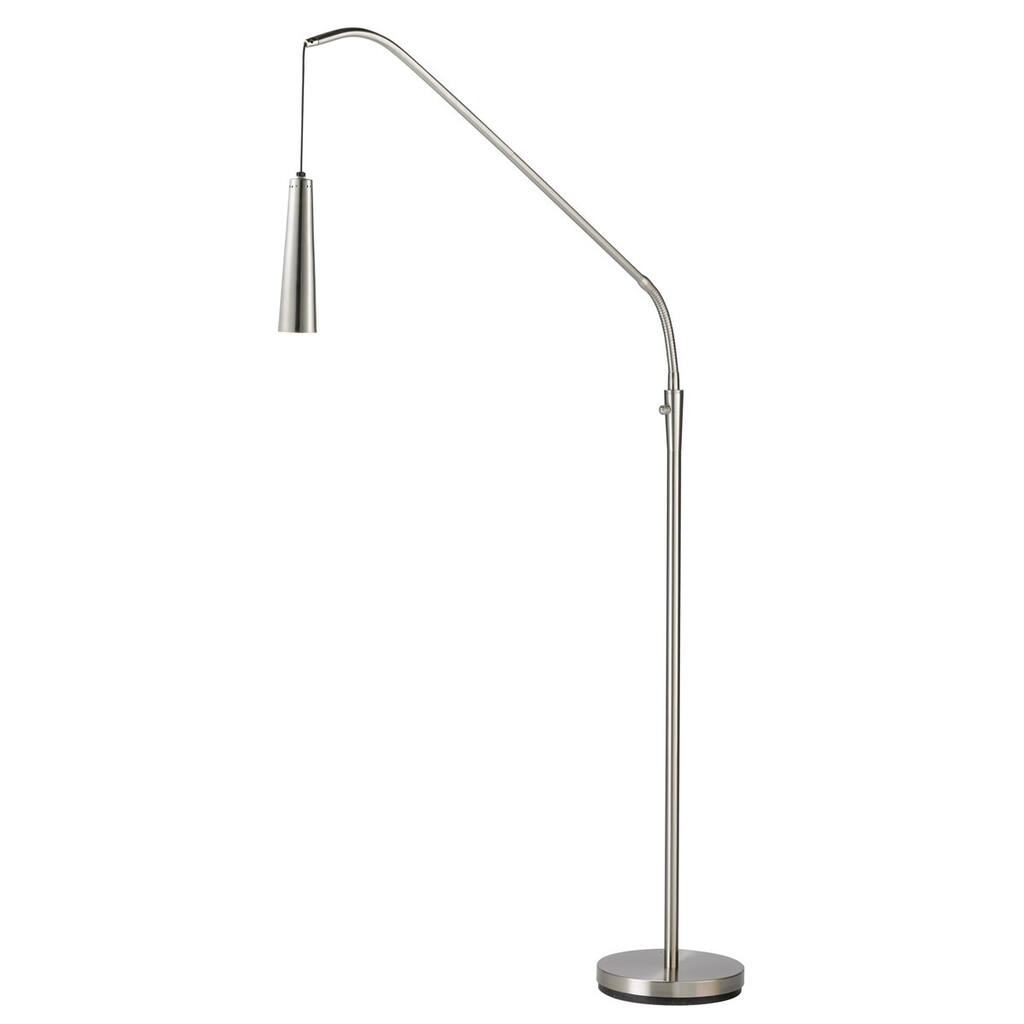 Ballast Satin Steel 1-light LED Arc Floor Lamp