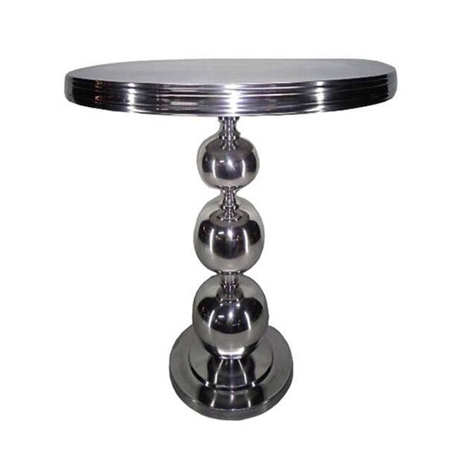Christopher Knight Home Aluminum Pedestal Metal Accent Table