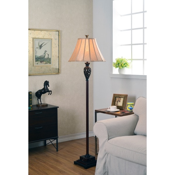 Vetaio 63-inch Light Gold Shade Floor Lamp
