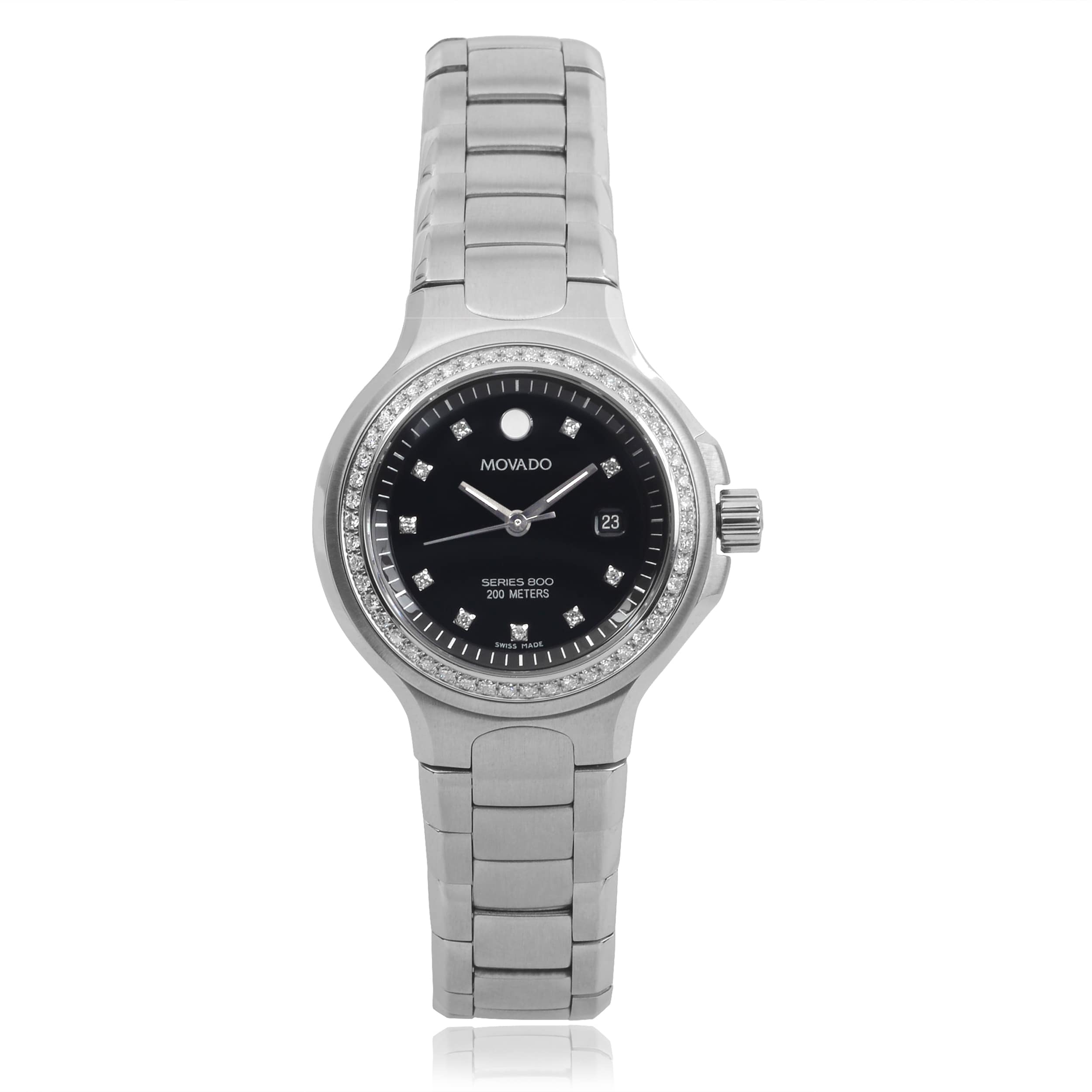 movado series 800 women's diamond