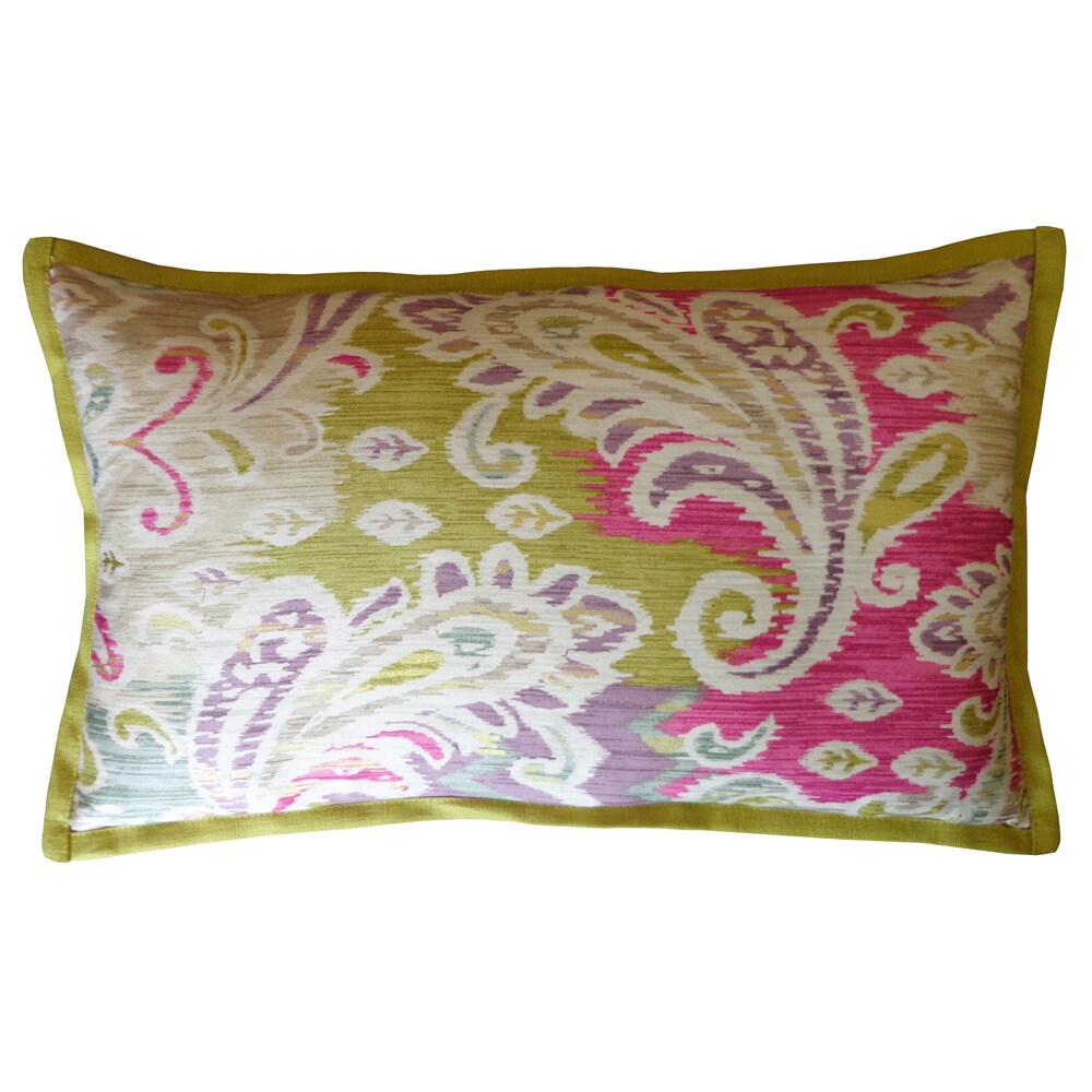 Shop Passion Green Pink Long Decorative Pillow Free Shipping