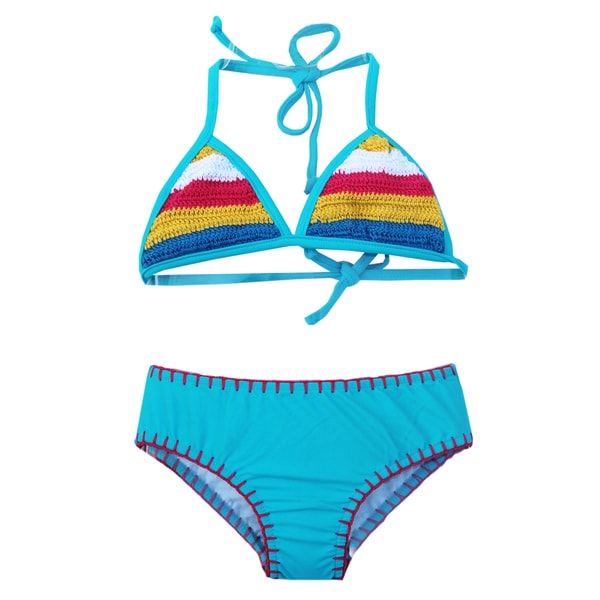 Azul Swimwear Girls' Turquoise Hippie Hippie Shake Triangle Bikini ...