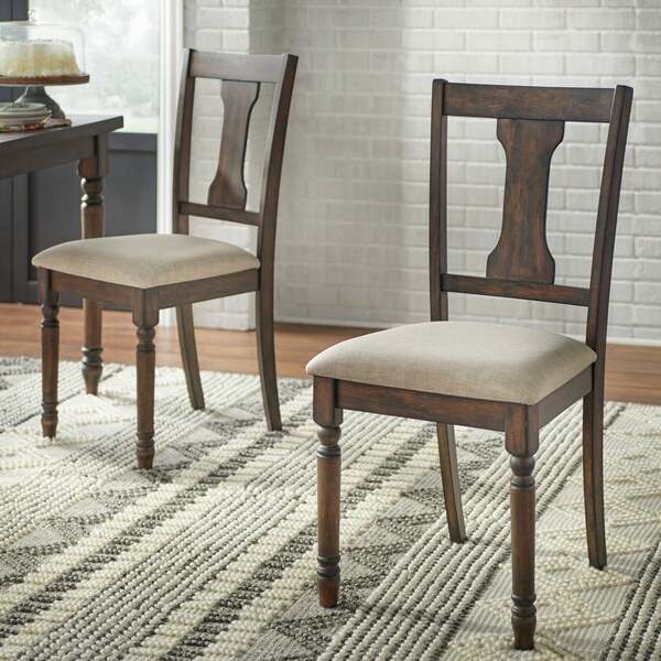 Simple Living Burntwood Dining Chairs (Set of 2). Opens flyout.