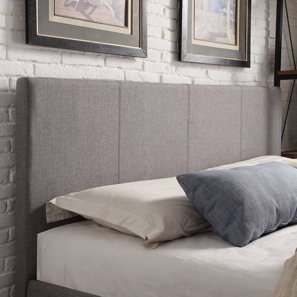 Full Size Grey Linen Headboard Overstock 9624681