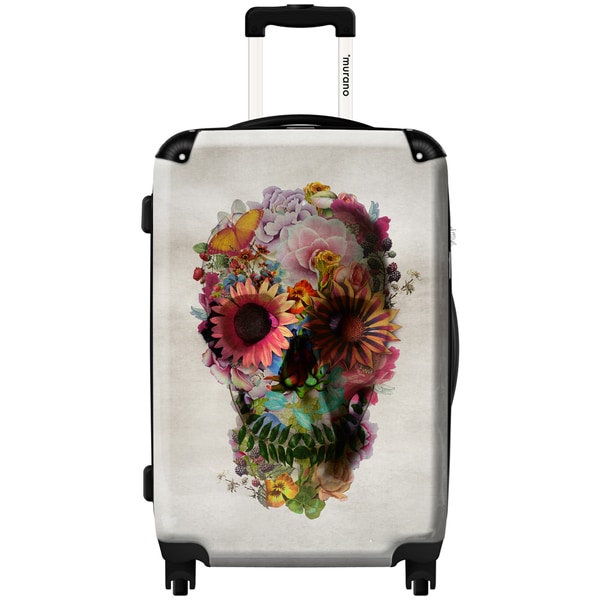 Murano by iKase Mythical Flower Skull 24 inch Hardside Spinner Upright