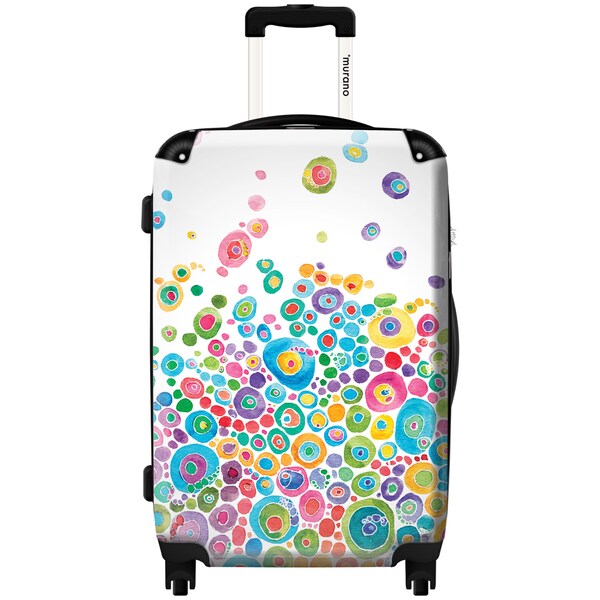 Murano by iKase Bubble Splash Multi colored 24 inch Hardside Spinner