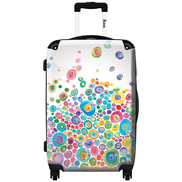 Shop iKase Bubble Splash Multicolored 24inch Hardside Spinner Upright
