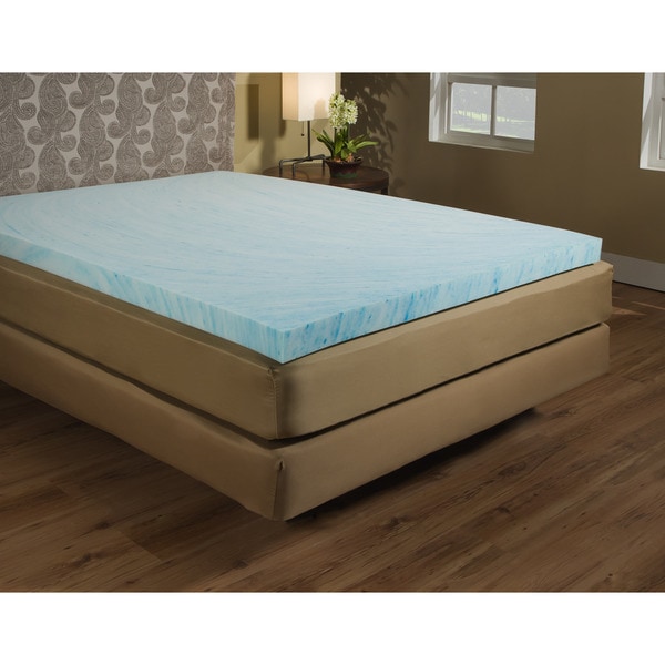 Shop 1.5-inch Gel Memory Foam Mattress Topper - Free ...