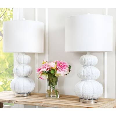 Stacked Sea Urchin 28.5-inch Table Lamp (Set of 2) By Abbyson