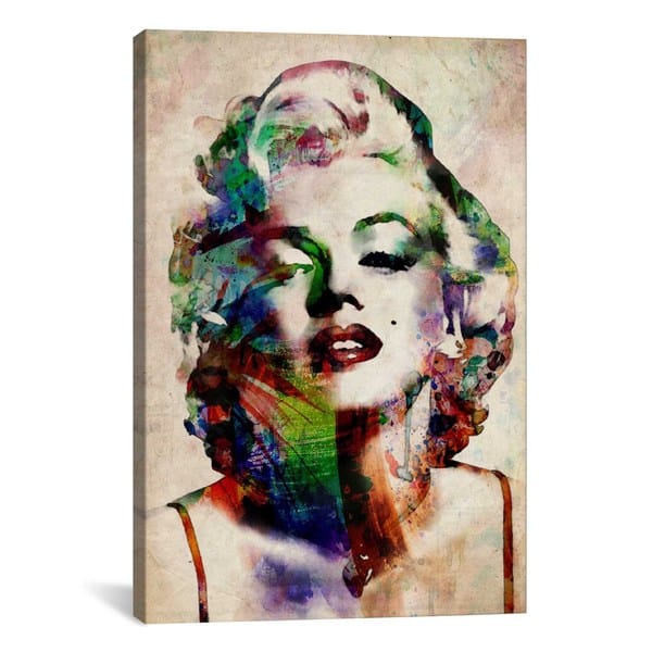Shop Icanvas Michael Thompsett Watercolor Marilyn Monroe Canvas