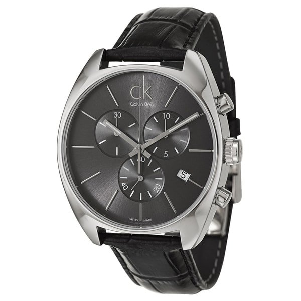 Shop Calvin Klein Men's 'Exchange' Stainless Steel Swiss Quartz Watch ...