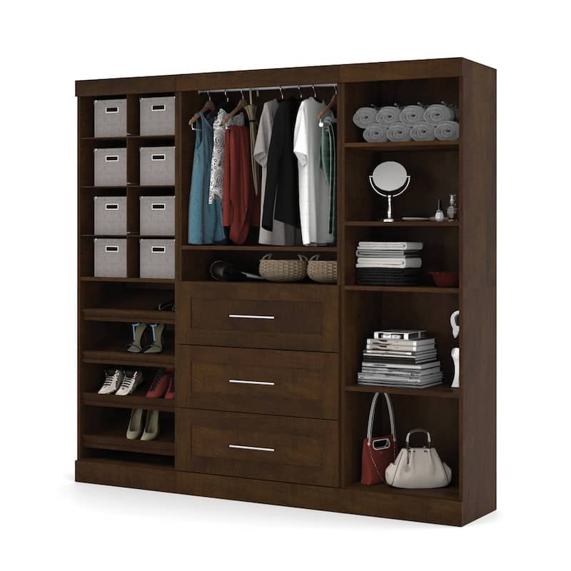Pur 86-Inch Closet Organizer with Storage Cubbies by Bestar