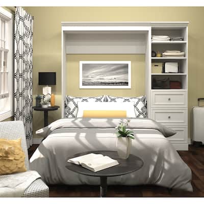 Versatile Full Murphy Bed and Closet Organizer (84W) by Bestar