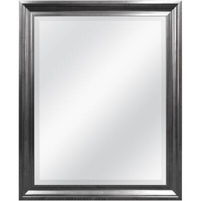 Aged Pewter Rectangular Wall Mirror