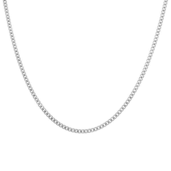 Sterling Essentials Sterling Silver Curb Chain Necklace (2 mm)