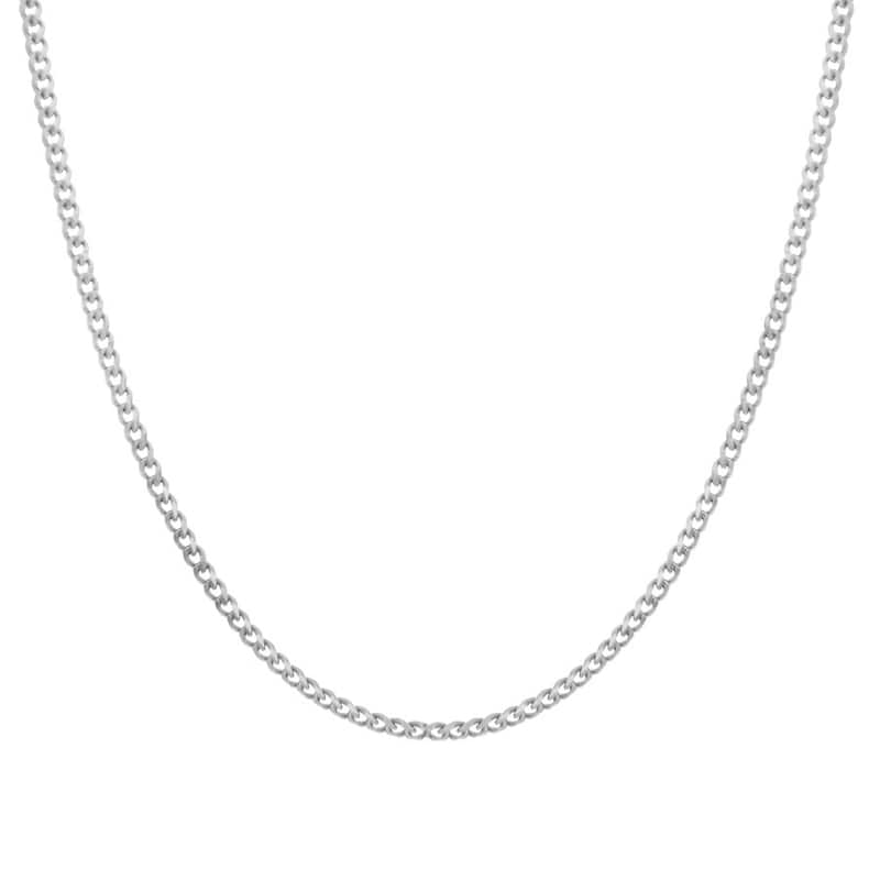 Roberto Martinez Sterling Silver 3 mm Miami Cuban Link Chain (18"-30")