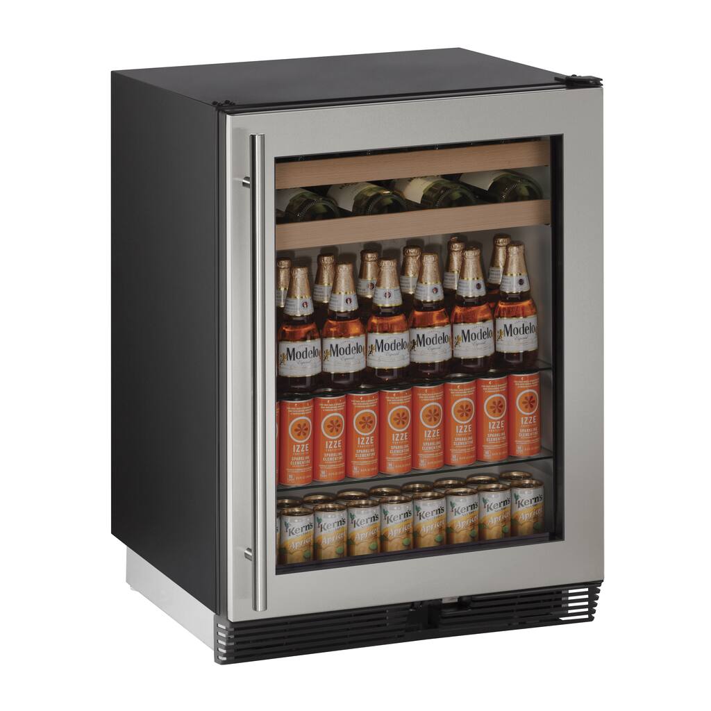 U-Line 24-inch Stainless Beverage Center