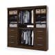 preview thumbnail 2 of 2, Pur by Bestar 86-inch Classic Kit Storage Unit - 86" Chocolate