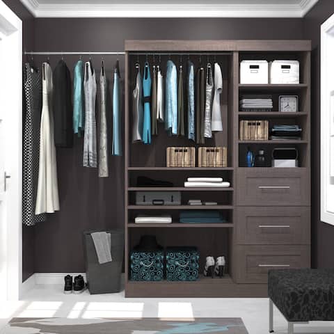 Pur by Bestar 61-inch Classic Complete Closet Organizer Kit - 61"