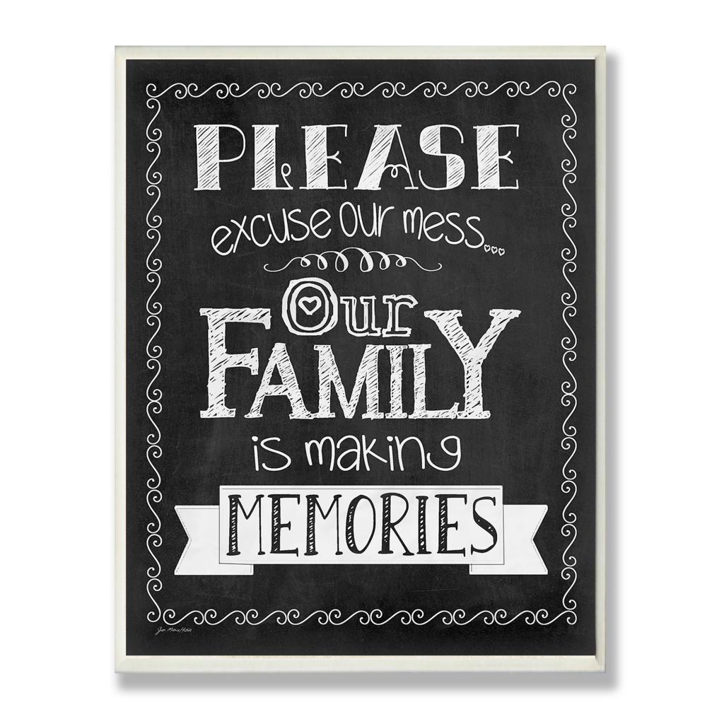 Please Excuse Our Mess Chalkboard Look Wall Plaque Multi Medium ...