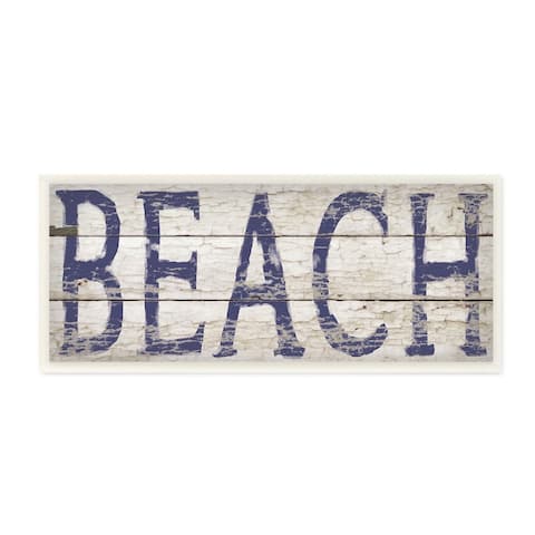 Distressed Driftwood Beach Wall Plaque