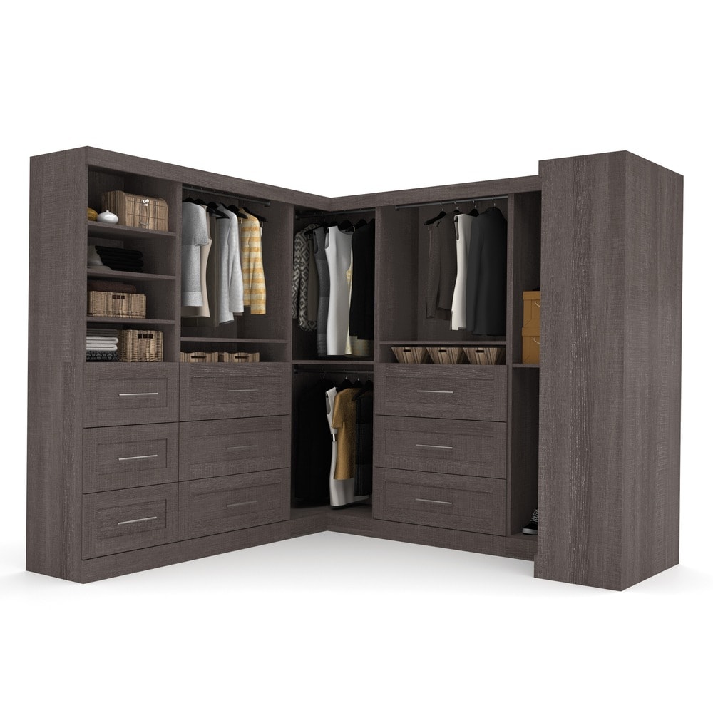 Pur by Bestar Optimum Corner Walk-In Closet Organizer Set - On Sale - Bed  Bath & Beyond - 9626748