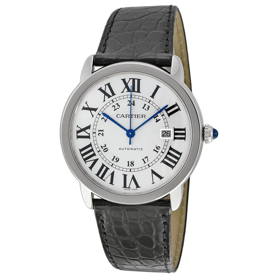 Cartier Men's W6701010 Ronde Solo Round Black Strap Watch