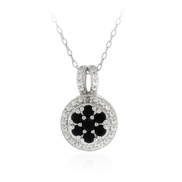 Glitzy Rocks Silver Precious Gemstone Necklace