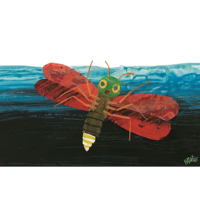 Eric Carle 'The Very Lonely Firefly Character Art Front Cover' Children's Canvas Art - Multi-Color