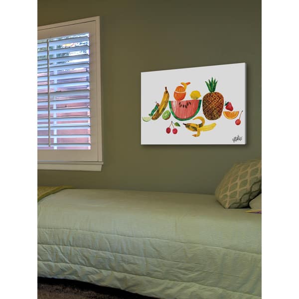 Eric Carle 'The Very Hungry Caterpillar Character Art Tropical Fruit ...