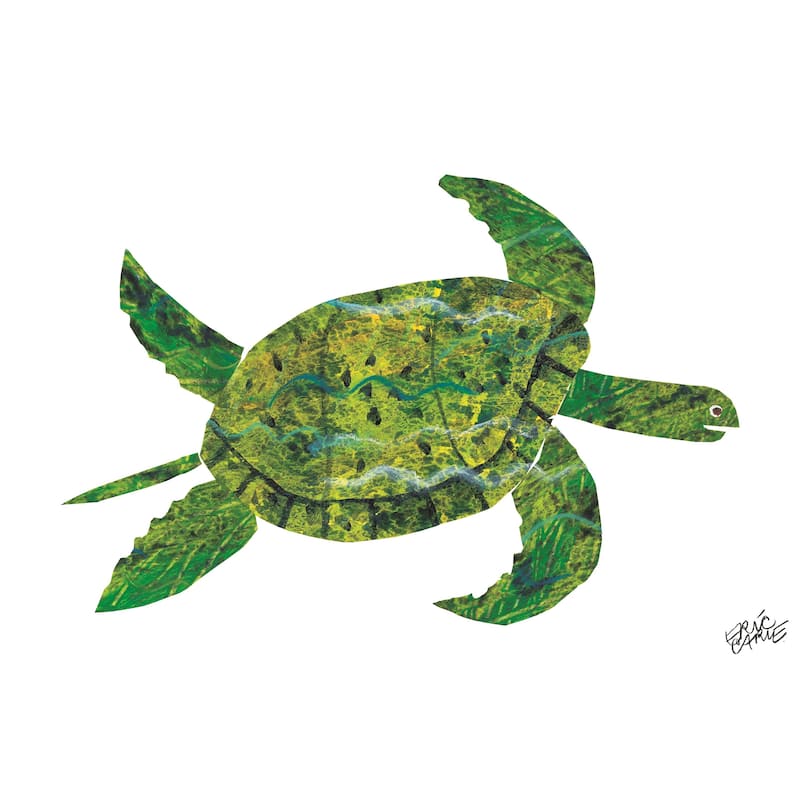 Eric Carle 'Panda Bear Character Art Turtle' Canvas Art - Multi-Color