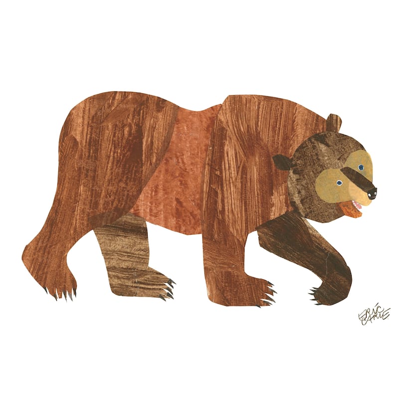 Brown Bear Character Art by Eric Carle - Multi-Color