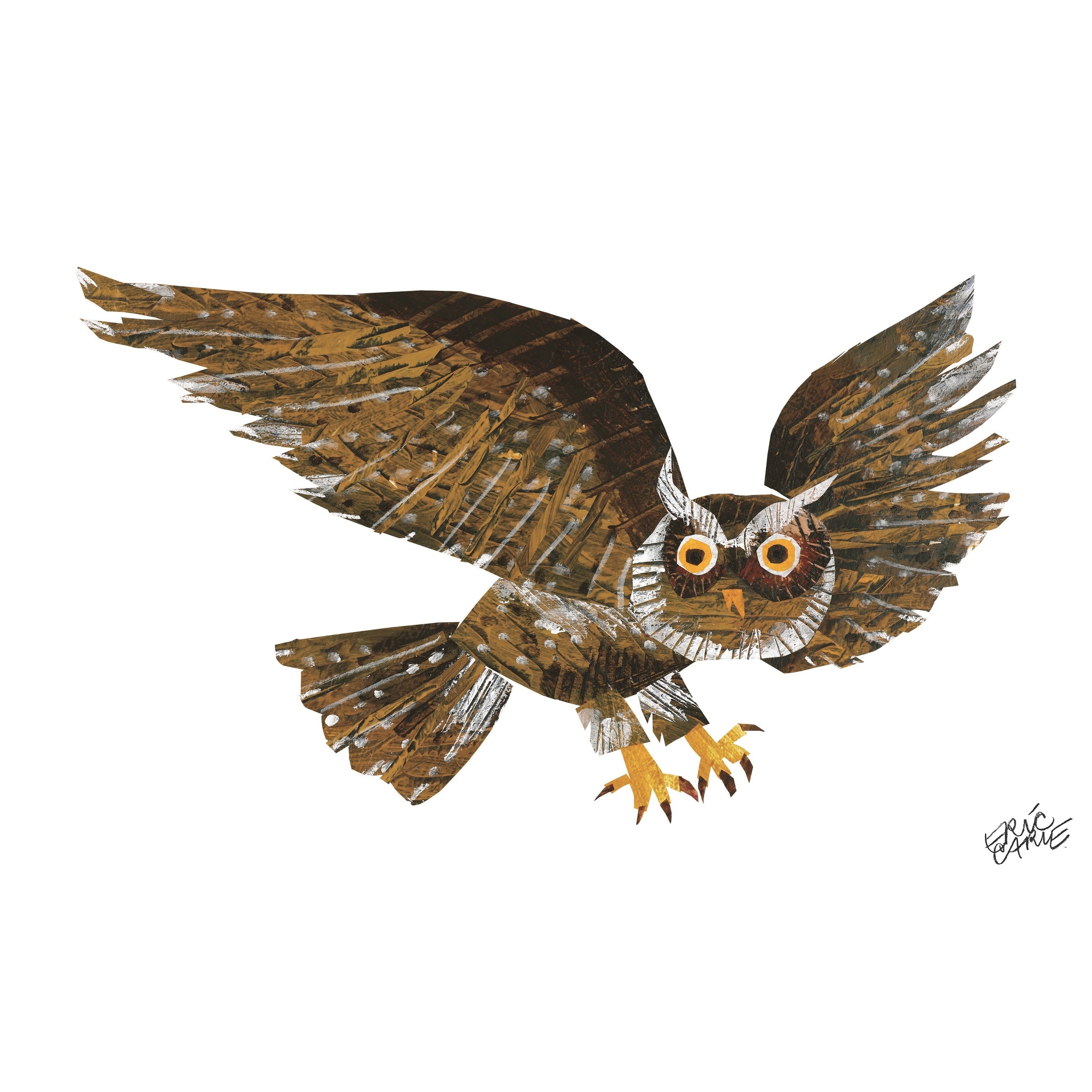 Marmont Hill - Handmade Baby Bear Screech Owl Canvas Print