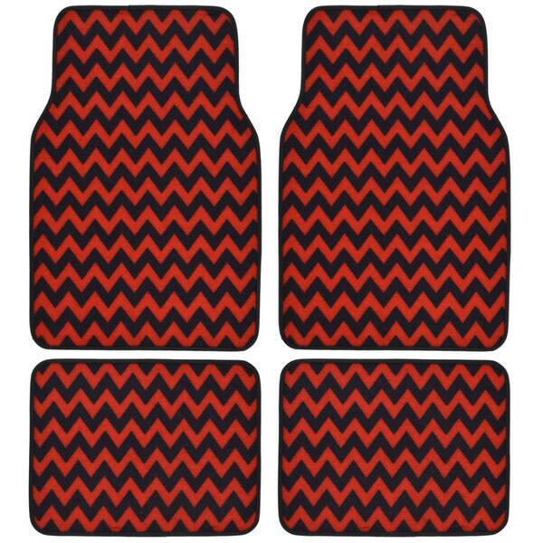 Shop Bdk Chevron Design 4 Piece Car Floor Mats Universal Fit