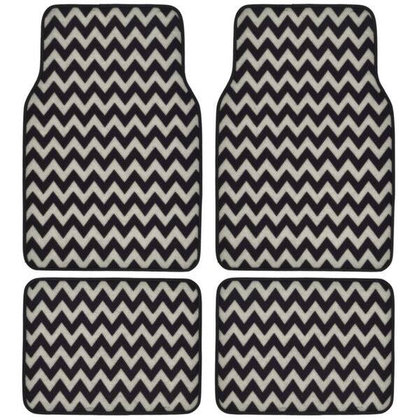 Shop Bdk Chevron Design 4 Piece Car Floor Mats Universal Fit