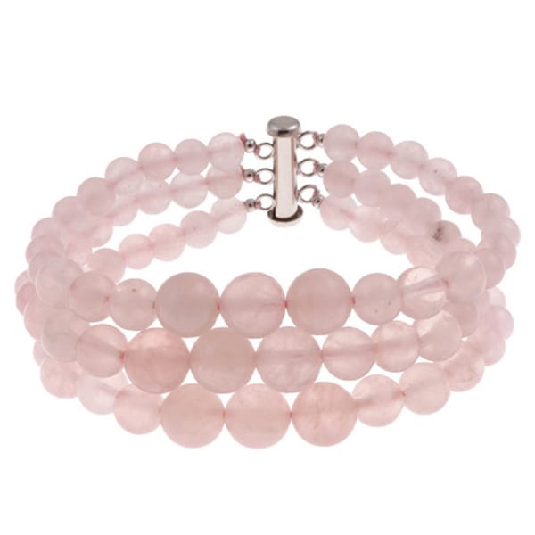 Pearlz Ocean Quartz Triple Strand Journey Bracelet Jewelry for Womens