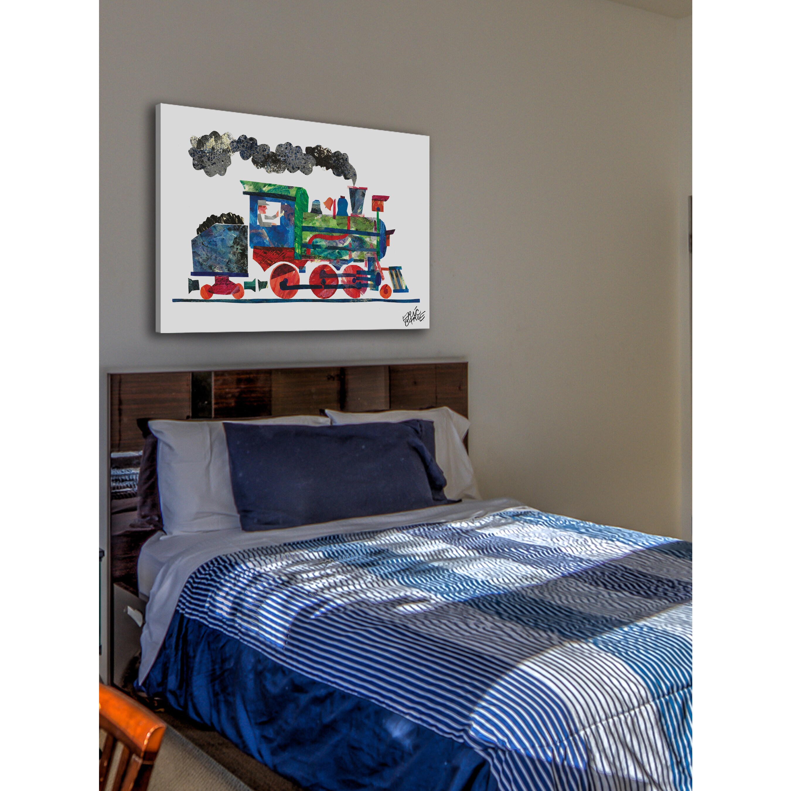 Eric Carle 1,2,3 to the Zoo Character Art Train Canvas Print