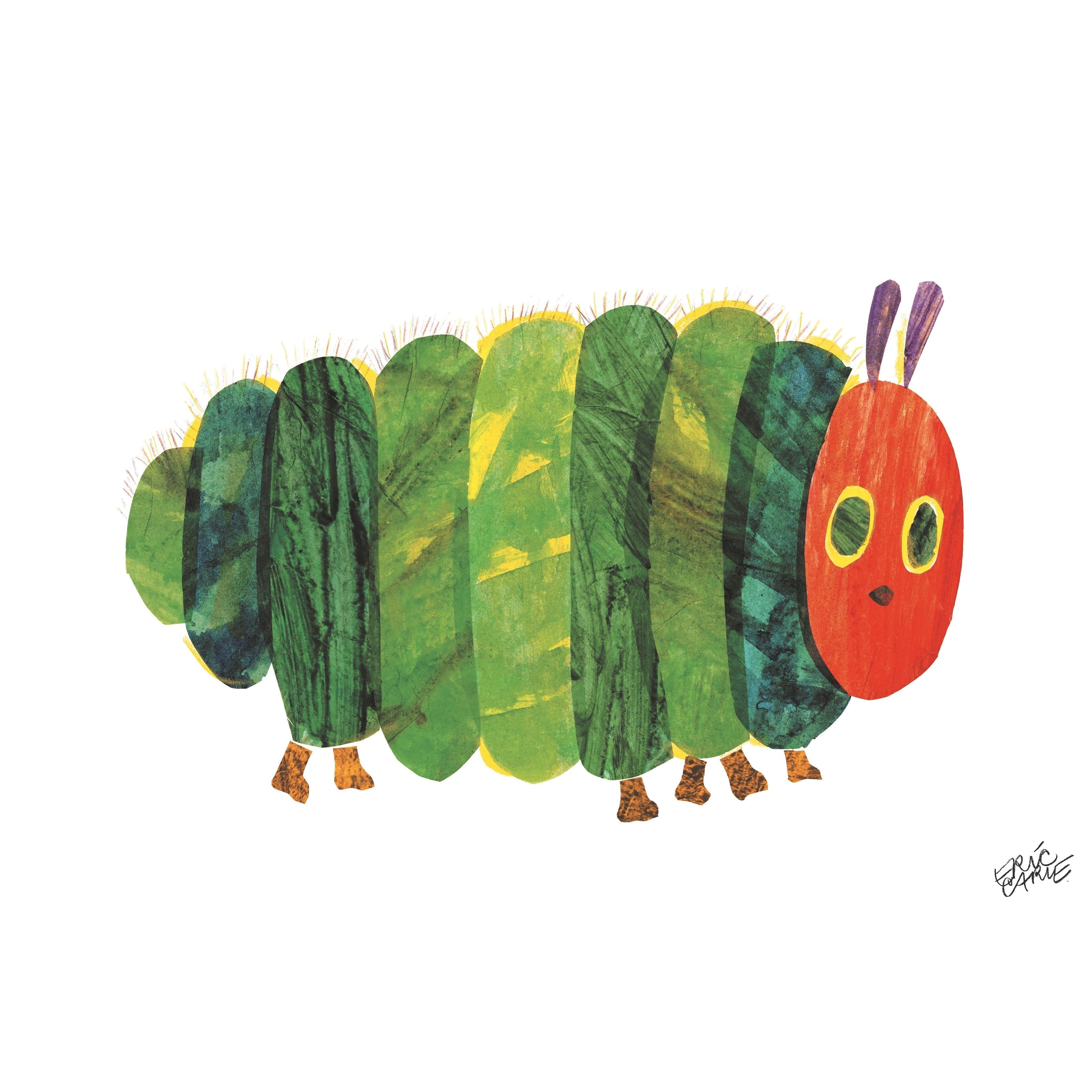 Eric Carle The Very Hungry Caterpillar Character Art Caterpillar Fat ...