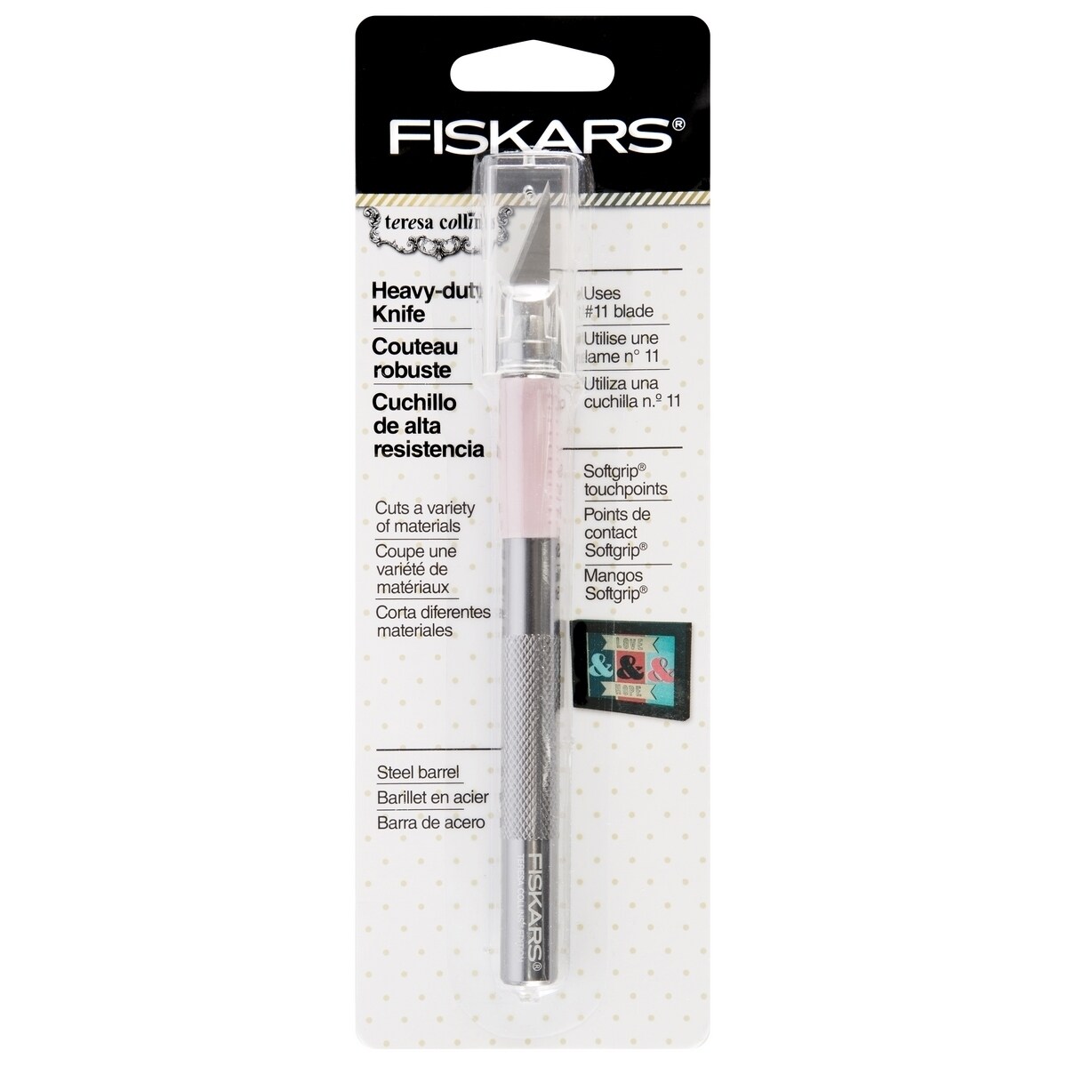 Fiskars Teresa Collins Heavy Duty Craft Knife-Pink/White - Bed Bath &  Beyond - 9629323