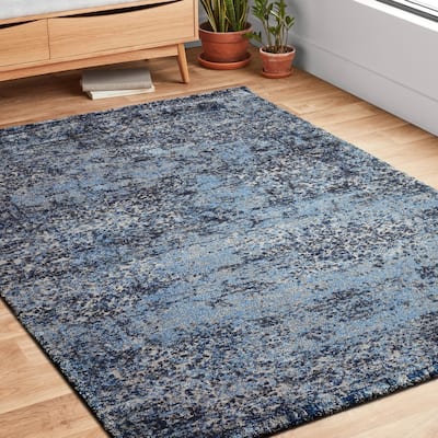 Alexander Home Cassidy Abstract Modern Distressed Area Rug
