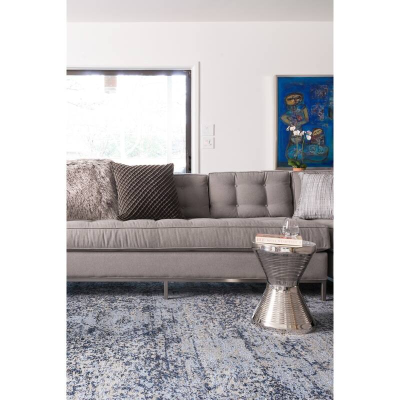 Alexander Home Cassidy Abstract Modern Distressed Area Rug