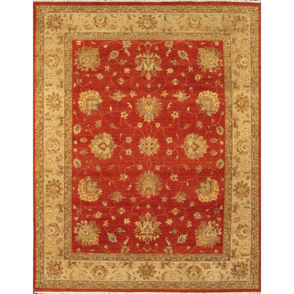 Antique Persian Rust Beige Wool Area Rug