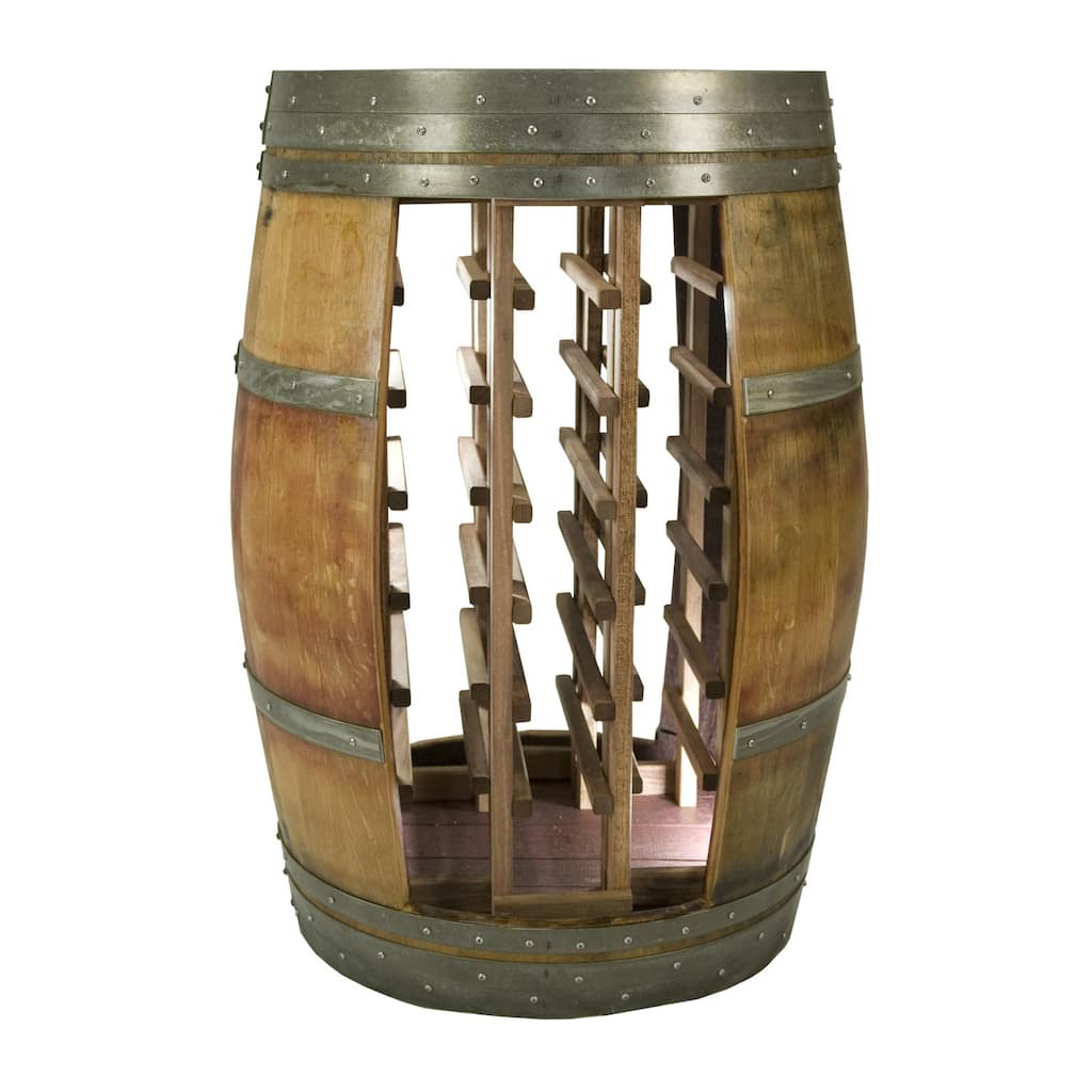 Whole Barrel Wine Rack