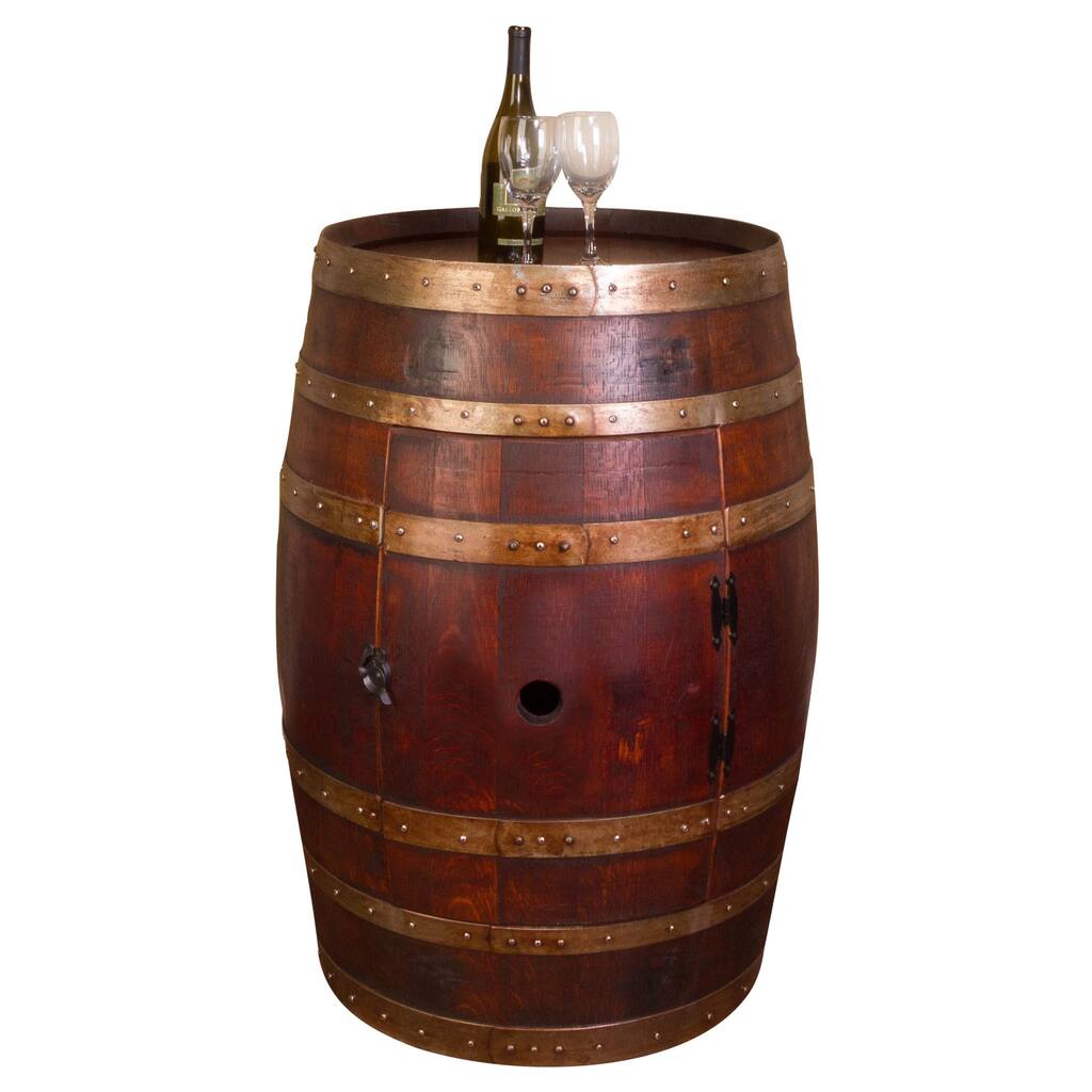Whole Refinished Wine Barrel Cabinet