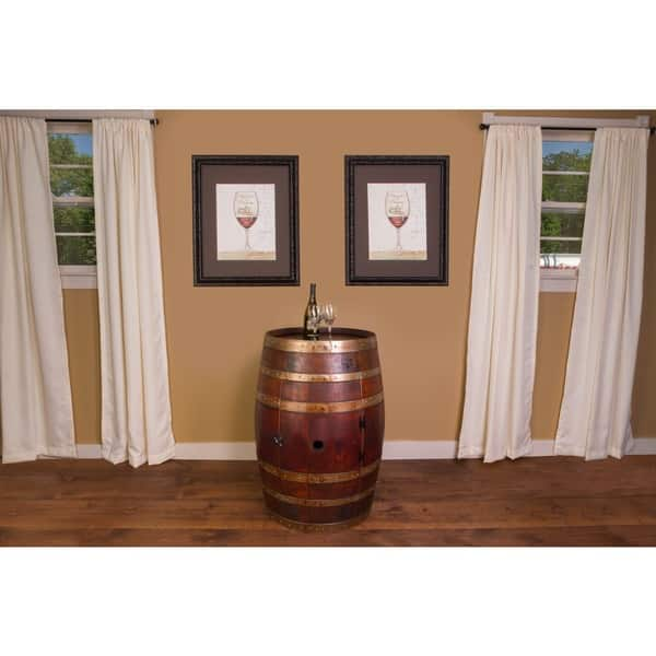 Shop Whole Refinished Wine Barrel Cabinet Free Shipping Today